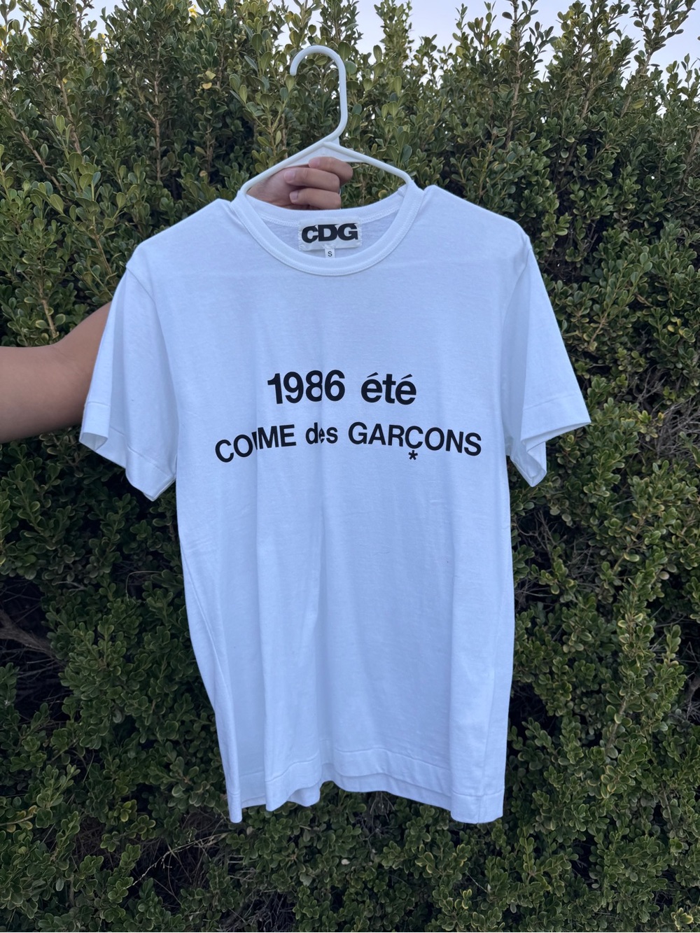 Comme des Garçons white tee